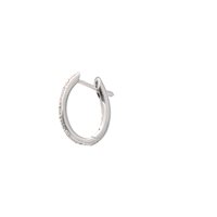 Earrings Woman Gioielli Rinati in White Gold Diamante OB OVALI BRIL